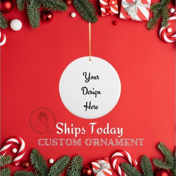 Personalized Ornaments Ceramic Hanging Decorations Gift - Picture 3 of 4